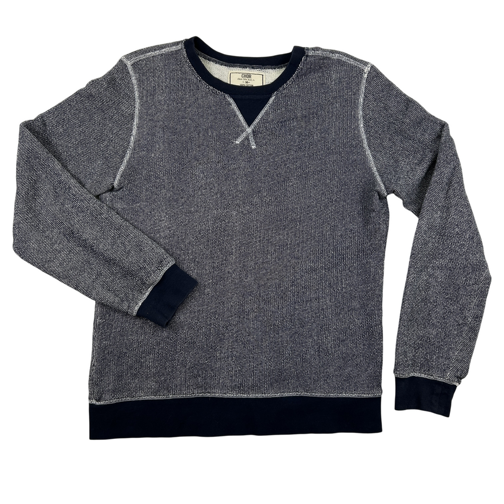 CHOR Pullover Sweater Men Medium Knit Crew Neck Long Sleeve Casual